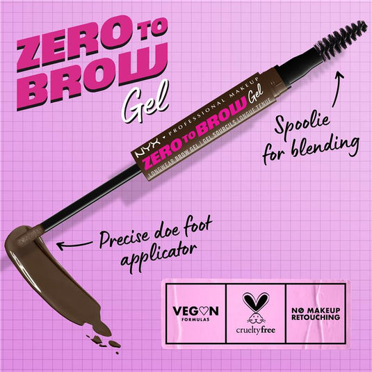 NYX Zero To Brow Gel Espresso