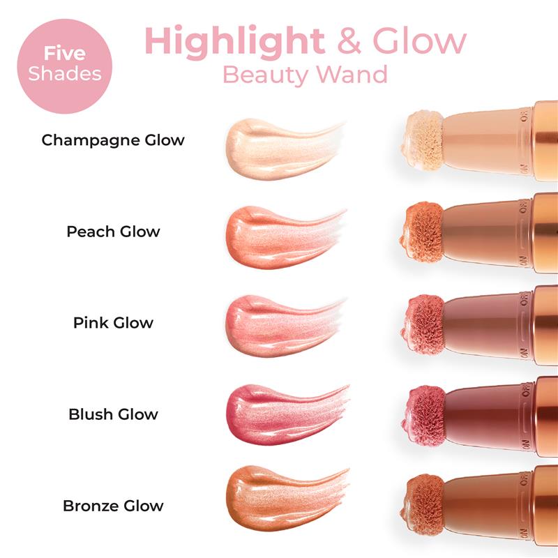 Load image into Gallery viewer, MCoBeauty Highlight &amp; Glow Beauty Wand Champagne Glow New
