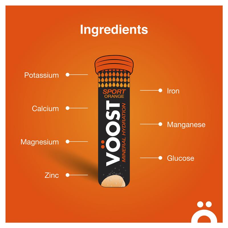 Load image into Gallery viewer, Voost Sport Orange Effervescent 10 Tablets
