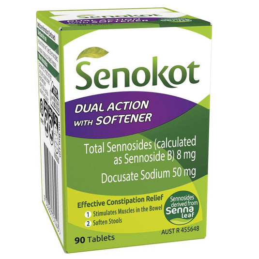 Senokot Dual Action 90 Tablets
