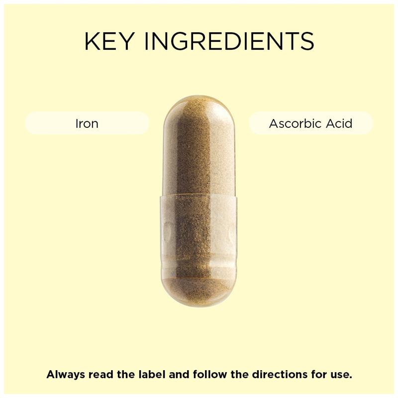 Load image into Gallery viewer, GO Healthy Iron + Vitamin C 30 Hard Capsules
