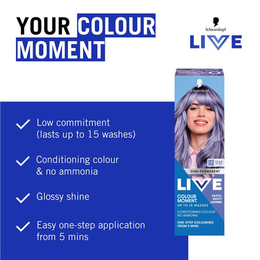 Schwarzkopf Live Colour Pastels Dusty Lavender 75ml