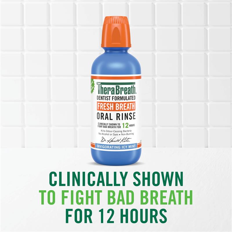 Load image into Gallery viewer, Therabreath Icy Mint Oral Rinse 1 Litre
