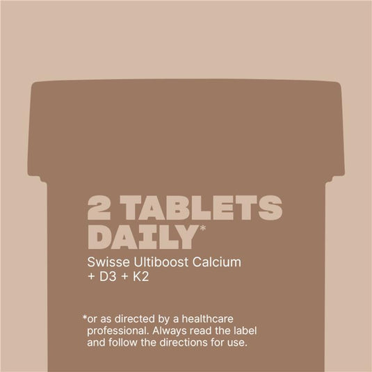 Swisse Ultiboost Calcium + D3 + K2 60 Tablets