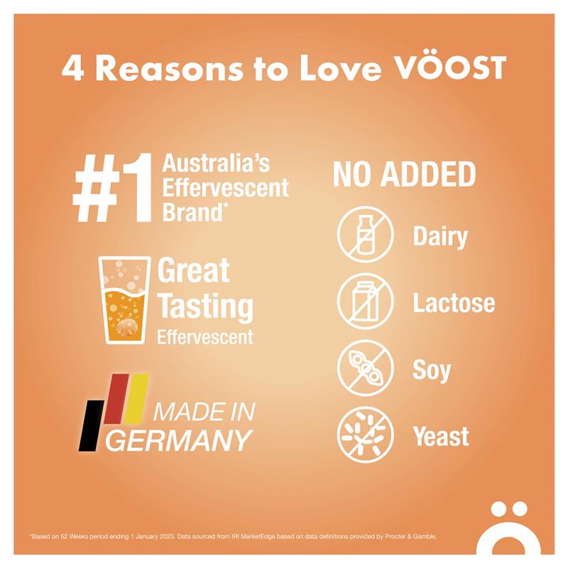 Load image into Gallery viewer, Voost Immunity Orange Zest Effervescent Tablets 60 Pack Exclusive Size
