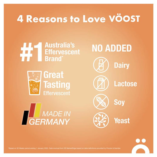 Voost Immunity Orange Zest Effervescent Tablets 60 Pack Exclusive Size