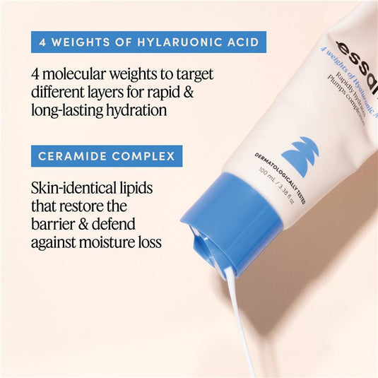Essano Hydration Daily Facial Moisturiser with Rosehip and Hyaluronic Acid Tube 100ml