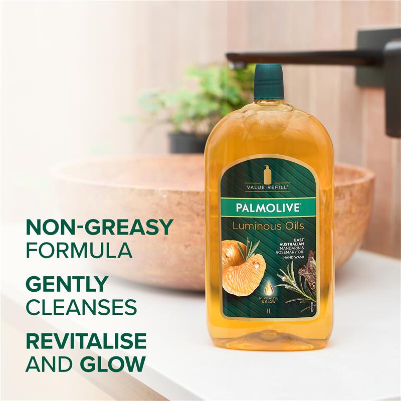 Load image into Gallery viewer, Palmolive Luminous Oils Hand Wash Refill Mandarin &amp; Rosemary Oil 1L
