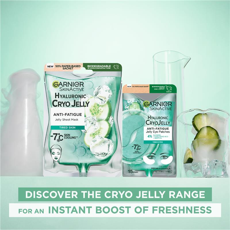 Load image into Gallery viewer, Garnier Skin Active Hyaluronic Cryo Jelly Cooling Eye Mask 5g
