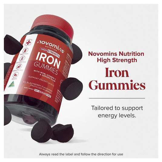 Novomins Iron 60 Gummies NEW