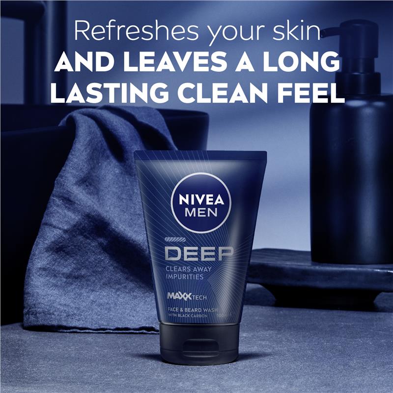 Load image into Gallery viewer, NIVEA for Men Deep Face Wash 100ml
