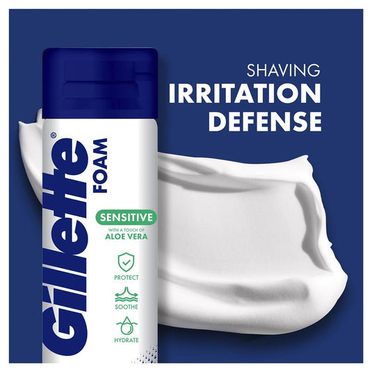 Gillette Sensitive Skin Soothing Shave Foam 245g