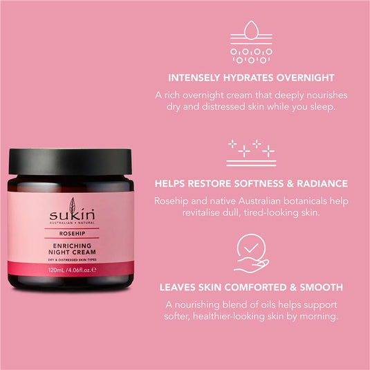 Sukin Rosehip Enriching Night Cream 120ml