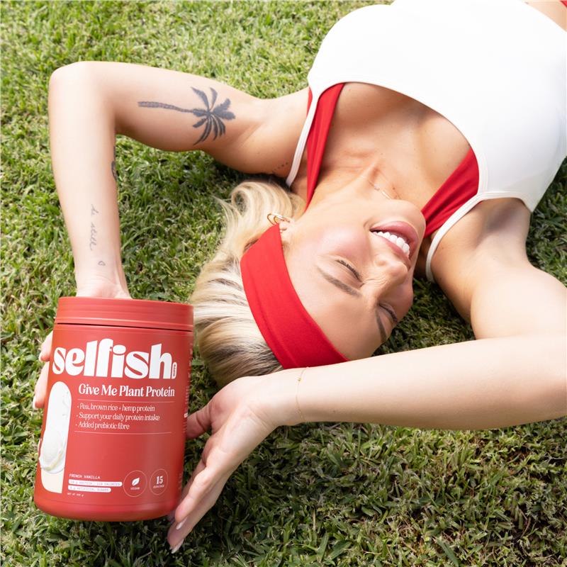 Load image into Gallery viewer, Selfish Give Me Plant Protein French Vanilla Flavour 450g
