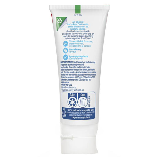Colgate Toothpaste Kids Anticavity 0-3 Years Strawberry Flavour 80g