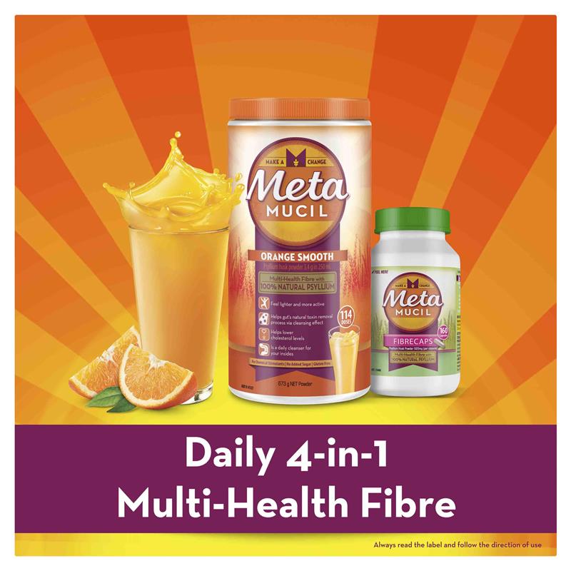 Load image into Gallery viewer, Metamucil Fibre Supplement Orange 48 Dose 528g
