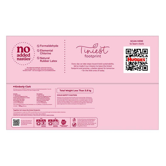 Huggies Ultra Dry Nappies Girl Size 3 Jumbo 90 Pack