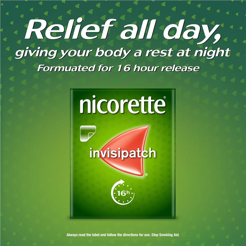 Load image into Gallery viewer, Nicorette Quit Smoking Nicotine 16 Hour Invisipatch Step 1 28 Pack
