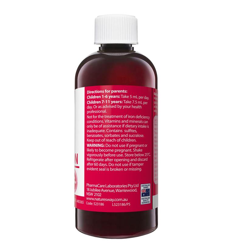 Load image into Gallery viewer, Nature's Way Kids Smart Liquid Multi + Iron 200ml
