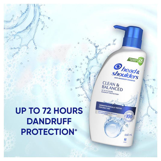 Head & Shoulders Clean & Balanced Shampoo 660ml