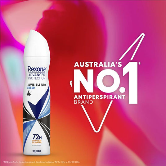 Rexona Women Advanced Antiperspirant Aerosol Invisible Dry Fresh 220ml