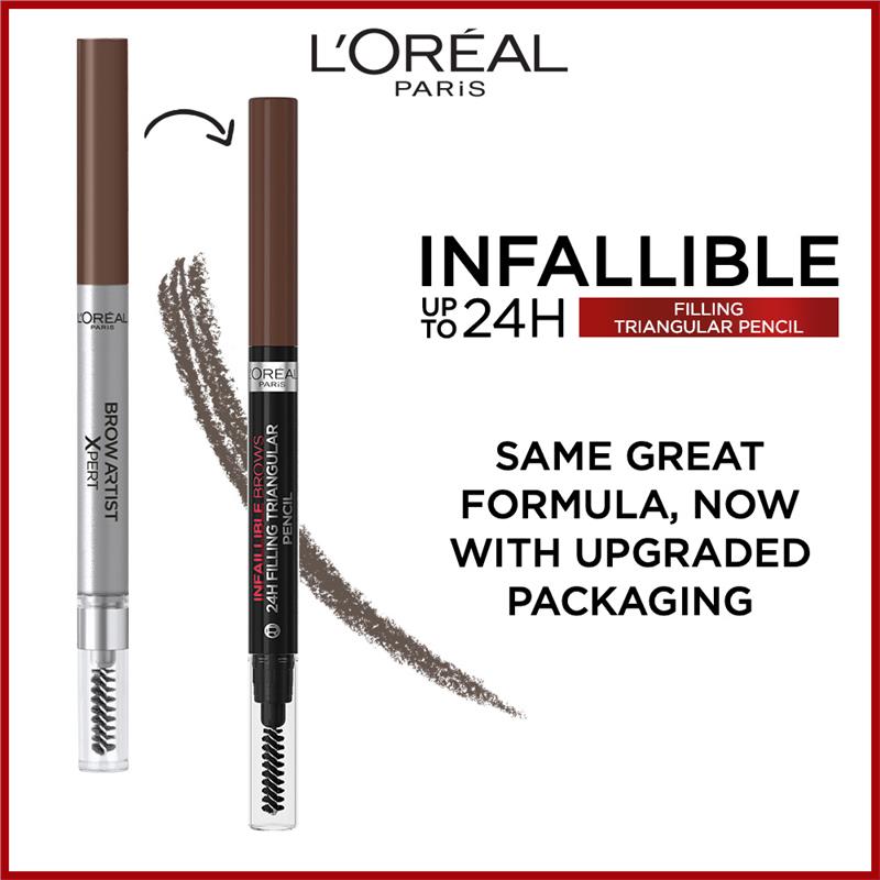 Load image into Gallery viewer, L'Oreal Paris Infallible Brows 24H Filling Triangular Pencil 1.0 Ebony
