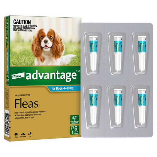 Advantage for  Dogs 4 - 10 kg 6 pack