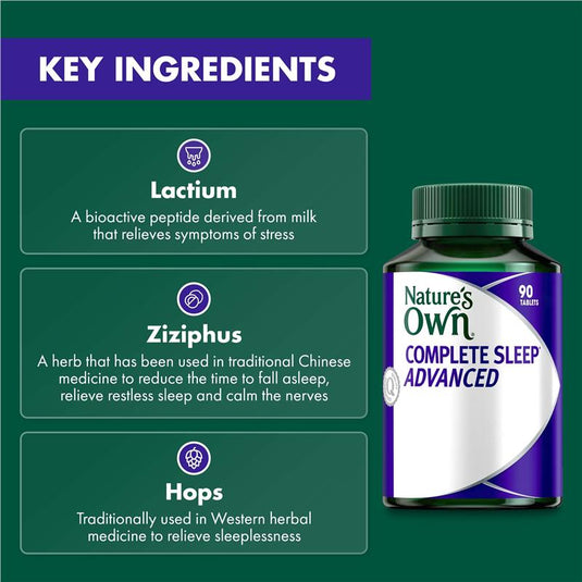 Nature's Own Complete Sleep Advance 90 Tablets Exclusive Size
