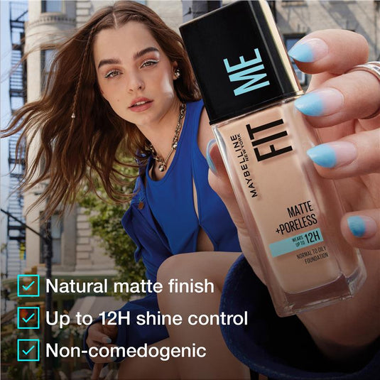 Maybelline Fit Me Matte & Poreless Mattifying Liquid Foundation - Classic Ivory 120