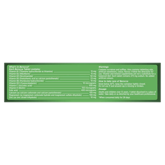 Berocca Energy Orange 30 Effervescent Tablets