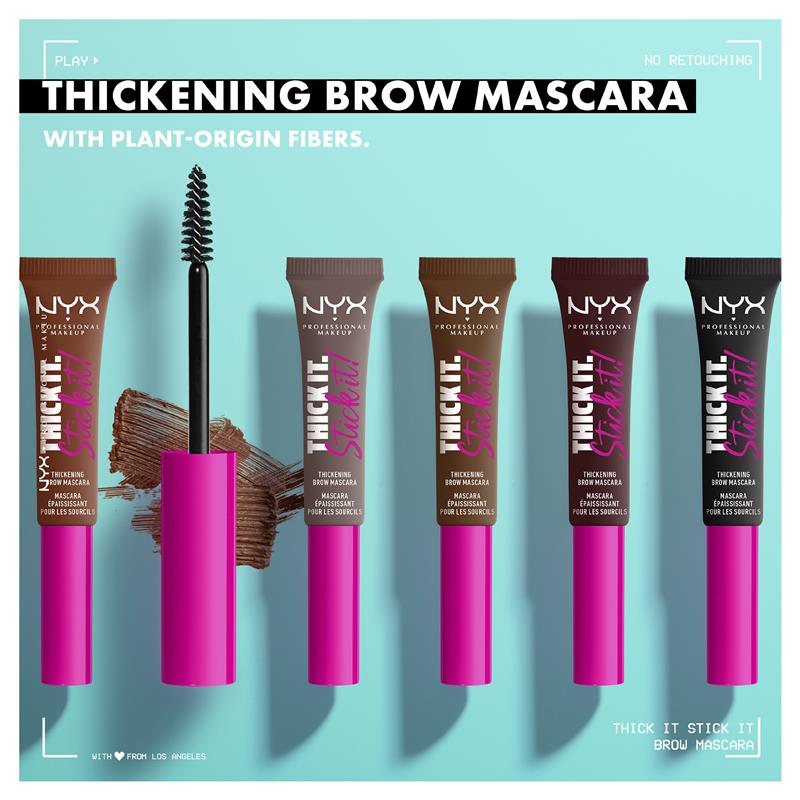 Load image into Gallery viewer, NYX Thick It Stick It Brow Mascara Brunette
