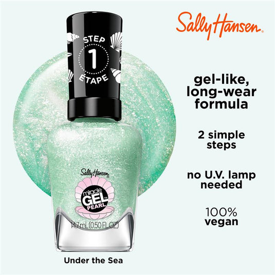 Sally Hansen Miracle Gel Nail Polish Modern Pearl Collection Under The Sea Limited Edition