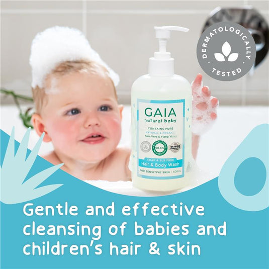 Gaia Natural Baby Hair & Body Wash 500ml