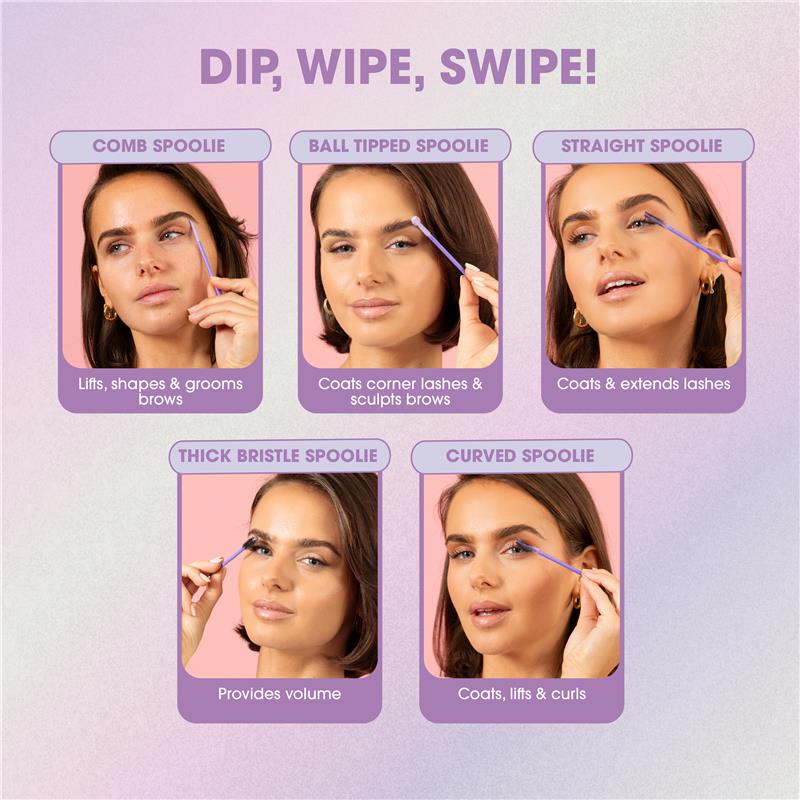 Load image into Gallery viewer, Manicare Brow &amp; Lash 5pc Spoolie Set
