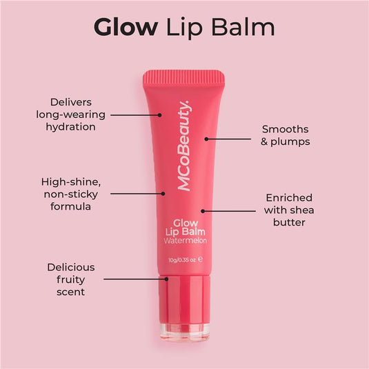 MCoBeauty Glow Lip Balm Watermelon NEW
