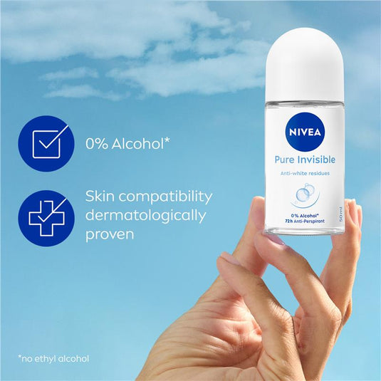 NIVEA Women Deodorant Roll On Pure Invisible 50ml