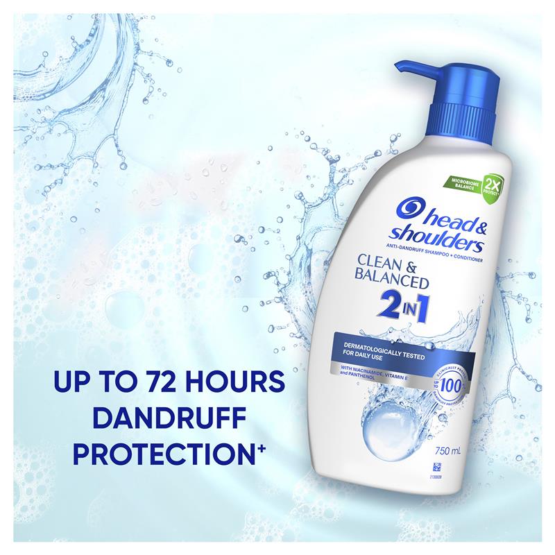 Load image into Gallery viewer, Head &amp; Shoulders Clean &amp; Balanced 2in1 Shampoo + Conditioner 750ml
