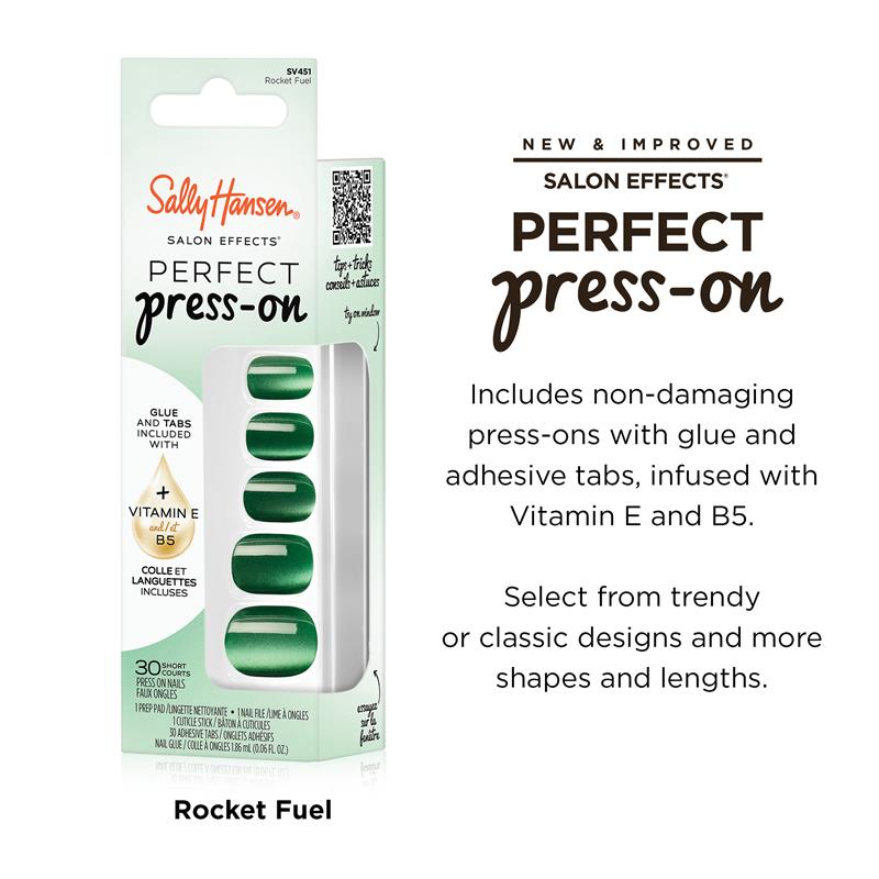 Load image into Gallery viewer, Sally Hansen Salon Effects Perfect Press-On Rocket Fuel 30 Pieces
