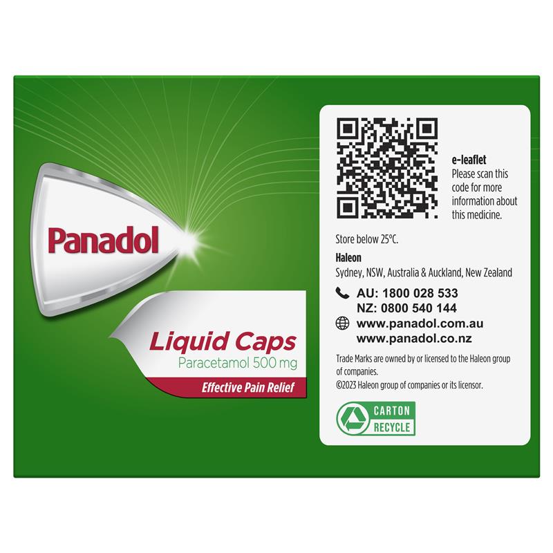 Load image into Gallery viewer, Panadol Liquid Capsules Paracetamol Pain Relief 48 Capsules
