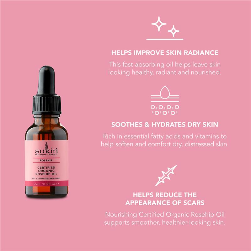 Load image into Gallery viewer, Sukin Certified Organic Rose Hip Oil 25ml
