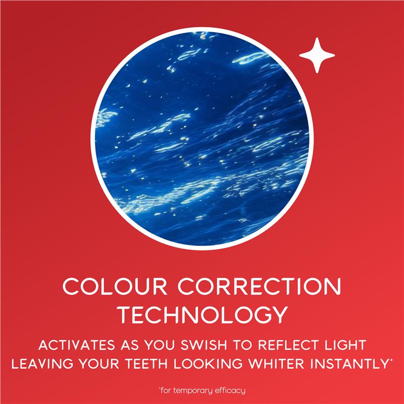 Load image into Gallery viewer, Colgate Optic White Teeth Whitening Mouthwash with Optic Brightener, Alcohol Free 500mL
