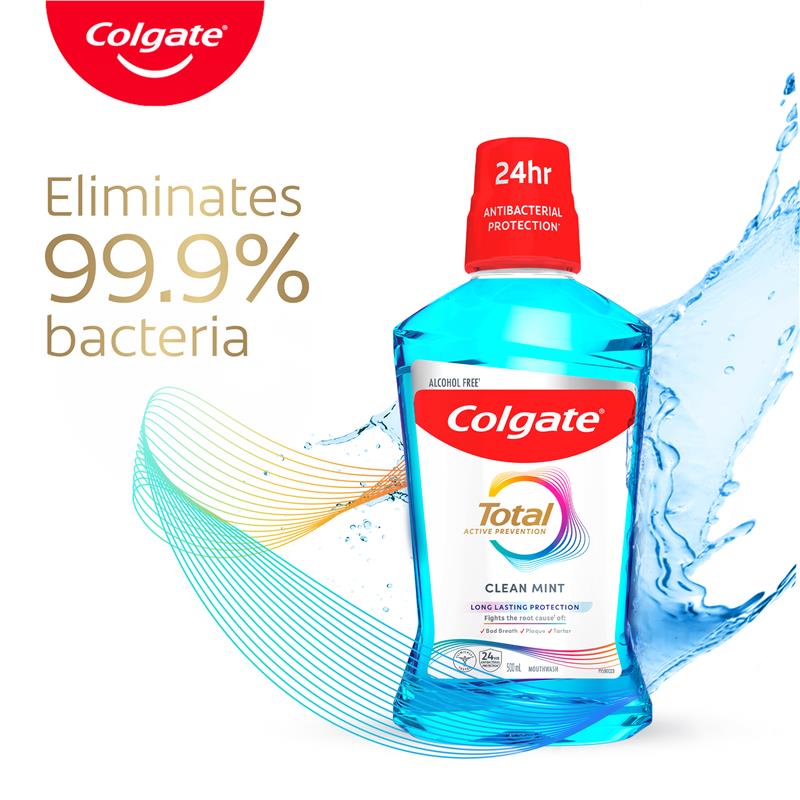 Load image into Gallery viewer, Colgate Mouthwash Total Clean Mint 500ml
