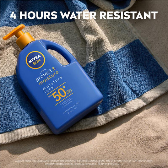 NIVEA Sun Protect & Moisture SPF50+ Sunscreen Lotion Pump 1L