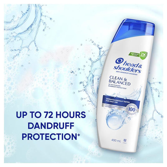 Head & Shoulders Clean & Balanced Anti-Dandruff Shampoo 400mL