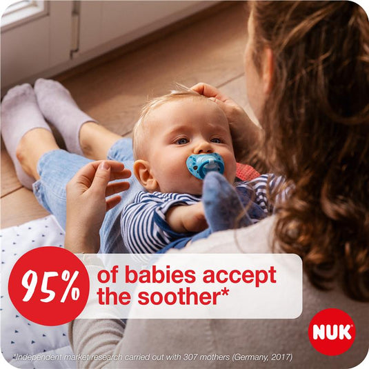 Nuk Signature Soother Silicone 0-6 Months 2 Pack