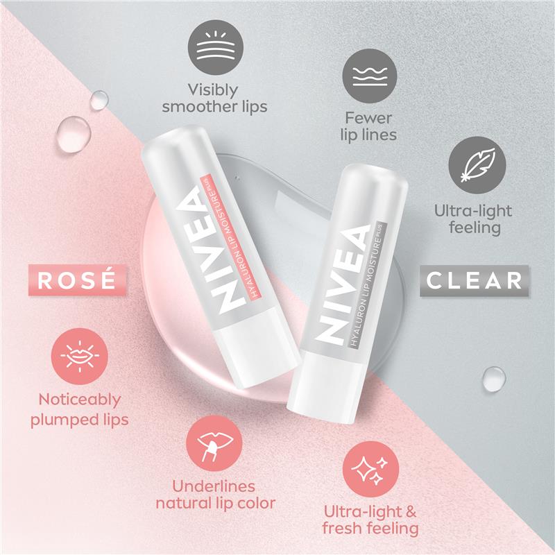Load image into Gallery viewer, NIVEA Hyaluron Lip Moisture Balm Sheer Rose 5.2g
