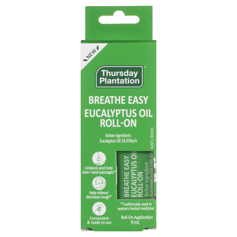 Load image into Gallery viewer, Thursday Plantation Breathe Easy Eucalyptus Oil Roll On 9ml
