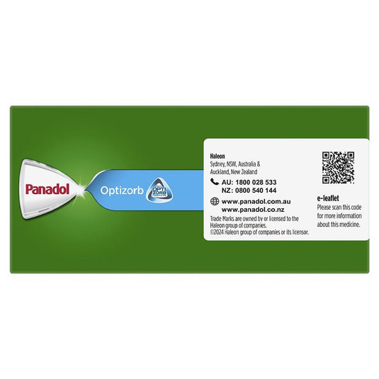 Panadol Optizorb Paracetamol Pain Relief 48 Caplets