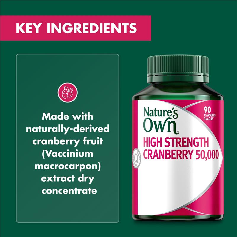 Load image into Gallery viewer, Nature's Own High Strength Cranberry 50,000mg 90 Capsules
