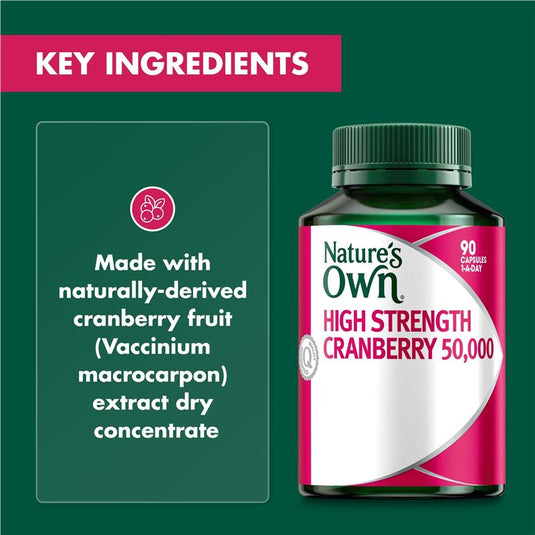 Nature's Own High Strength Cranberry 50,000mg 90 Capsules